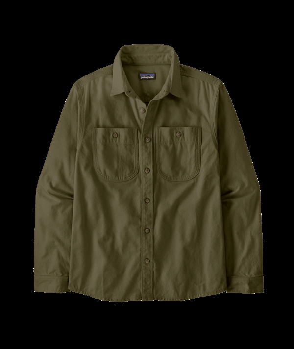 Patagonia - Mens Point Reyes Canvas Shirt - Basin Green
